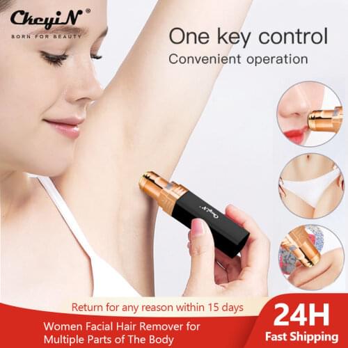 Women Facial Hair Remover Mini Lady Shaver Rechargeable Epilator Waterproof Bikini Trimmer Instant Lips Cheek Hair Cutting Razor