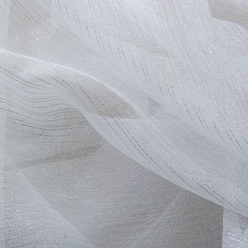 1 Panel Glitter Tassel Window Valance Sheer Balloon Shades Half Curtains