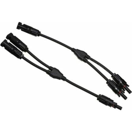 Crimp connection Cable Connector Waterproof Dustproof Solar Panel Black