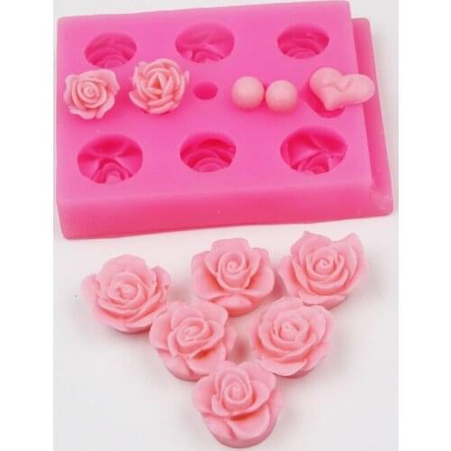 3D Rose Flower Silicone Cake Mold Chocolate Candy Cake Baking Tools