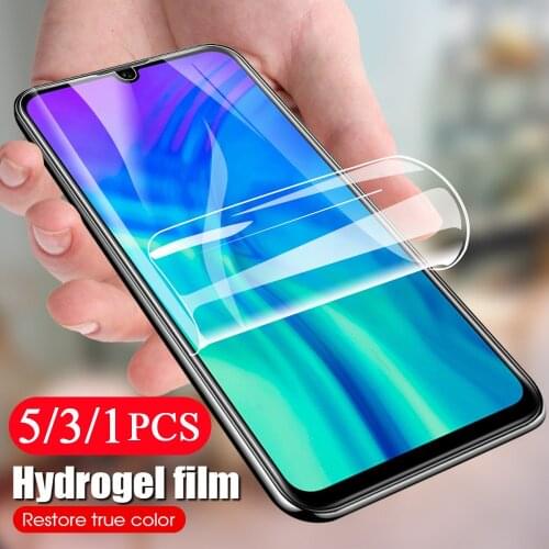 5/3/1Pcs soft full cover hydrogel film for huawei y7 y7p y6 pro y6s y6p prime 2019 y5 lite 2018 screen protector Not Glass film