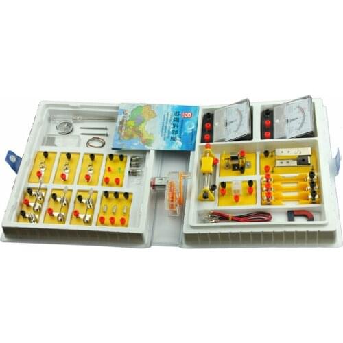 Free shipping miniature laboratory Junior electrical experiment box electrical experiment physic laboratory equipment set