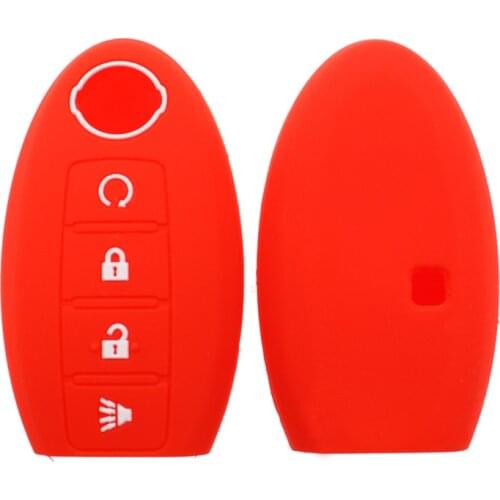 4 Buttons Remote Car Key Cover Case 4b Silicone For Nissan Qashqai Micra For Nissan Teana X-Trail Qashqai Livina Sylphy Tiida
