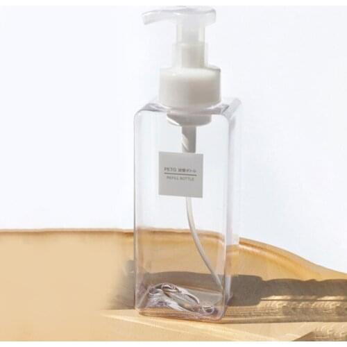 650ml Pump Liquid Soap Dispenser Bathroom Kit Shower Shampoo Bottle Bathroom Shampoo Shower Gel Storage Portable Soap Dispensers