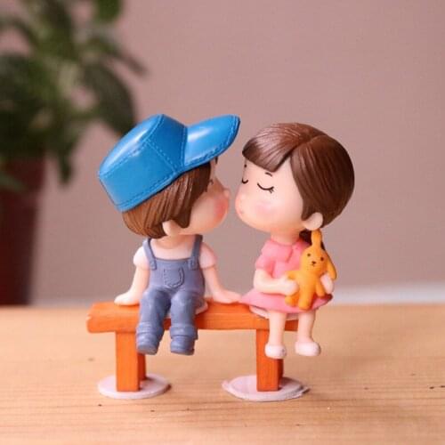 PVC Anime Action Figure Collectible miniature figurines cartoon boys and girls Couple model figures Toys kawaii Decorations