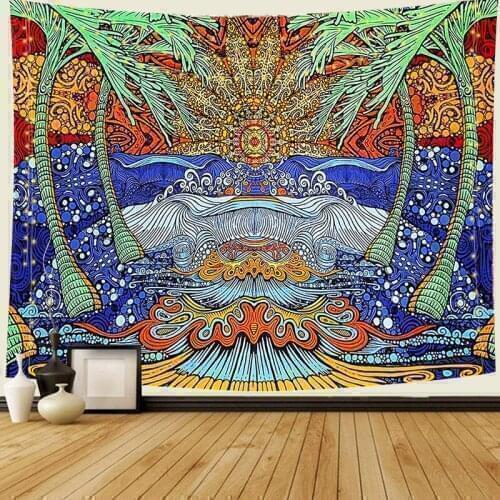 Indian Hippie Bohemian Tapestry Japanese Tapestry macrame wall hanging mandala psychedelic tapestry boho decor Blanket Bedspread