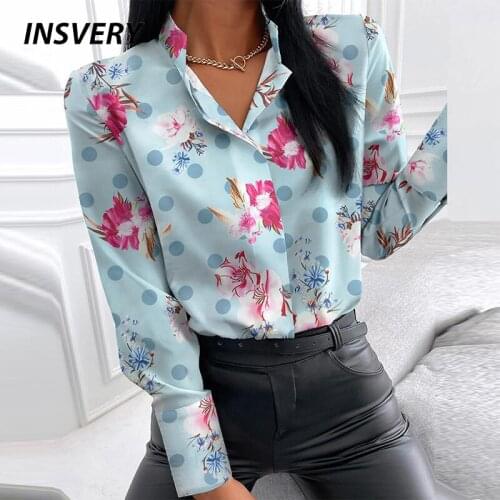 Блузки с цветами INSVERY China At AliExpress