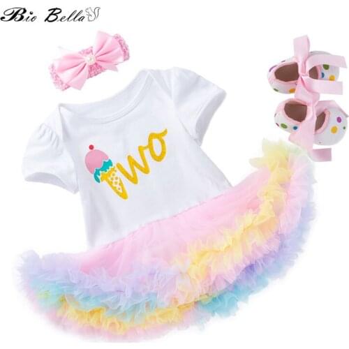 Baby Girls Summer Clothes Tutu Lace Dress+Headband+Shoes 3Pcs Newborn Infant Girls Clothing Suit Lovely Cute Birthday Outfit Set
