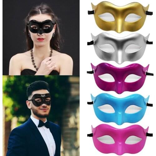 Halloween Mask for Men Women Masquerade Face Mask Gift for Adult Kids Cosplay Prom Party Props Plastic Mask Costume Accessories