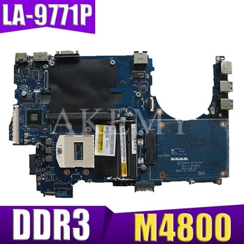 For DELL Precision M4800 Laptop Motherboard LA-9771P DDR3 CN-0WNW0H 0WNW0H WNW0H Motherboard tested 100% work