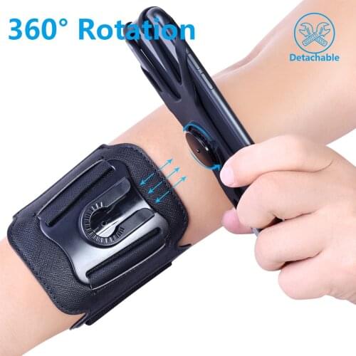 Running Mobile Phone Arm Bag Disassembly Sports Arm Cover Outdoor Riding Fitness Apple Samsung Mobile Phone Rotating Wristband