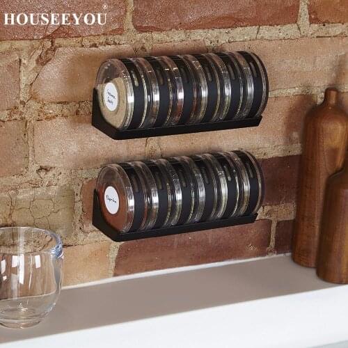 Seasoning Box Set Kitchen Spice Jar Rack Can Containers Condiment Storage Bottles Pepper Shakers Box Salt Cellar Sugar Bowl