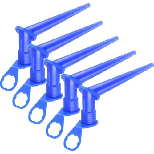 5pcs Plastic Pointing Universal Construction Tools Sealing Glass Glue Tip Mouth Caulking Nozzle Professional Odorless Durable