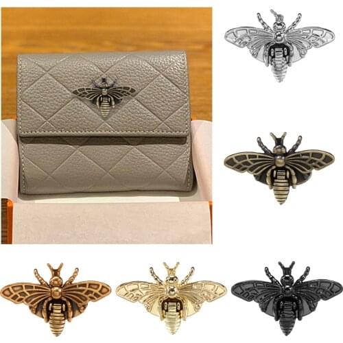 NEW Retro Plating Metal Bee Shape Turn Lock Bag Clasp Hardware for Leather Craft Bag Handbag Purse Sewing DIY Accessories
