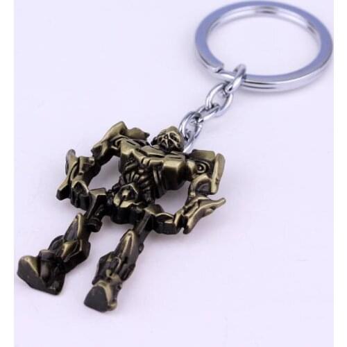 High Quality Movie Transformation-Robots Keychain Metal Keyring For Men Women Gift