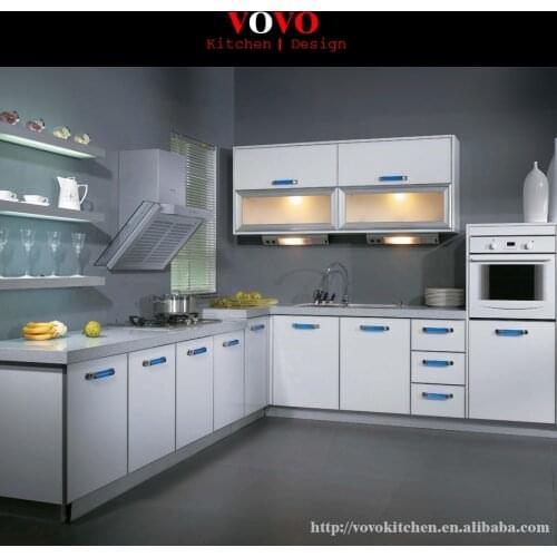 Simple and smart flat pack kitchen cabinet factory in Foshan China