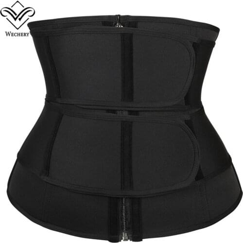 Wechery Firm Control Belt Waist Trainer Slimming Girdle Modeling Strap Tummy Wrap Shaper Corset Neoprene Abdomen Belly Cinchers