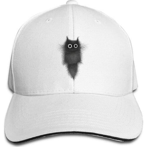 Cute Hat Male Kitten Black Cat Funny Pussy Unisex Hats For Men Fashion Casquette Girls With Cute Graphic