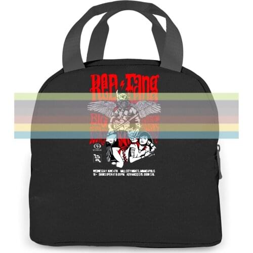 Red Fang American Sharks Style Hip Hop women men Portable insulated lunch bag adult
