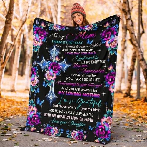 Thanksgiving Family Love Warm And Soft Flannel Blanket Comfort Wrap Comfortable Blanket Sofa Blanket D80