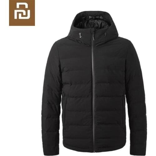 Youpin Winter Smart temperature control heat Goose down jacket 90% gray goose down Seamless lock temperature Long Sleeves coat