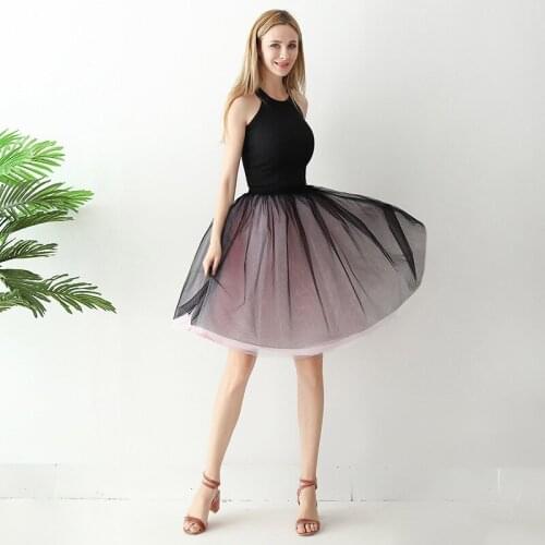 Splice Girls Tutu Skirt Princess Fluffy Soft Tulle Ballet Six Layers A line Birthday Party Prom Pettiskirt enaguas negras Pettic
