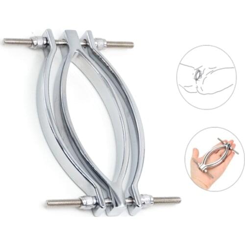 Stainless Steel Labia Clip Sex Toys for Woman Clitoris Clamp BDSM G-spot Massage Clitoris Stimulator Female Orgasm Fidget Toys