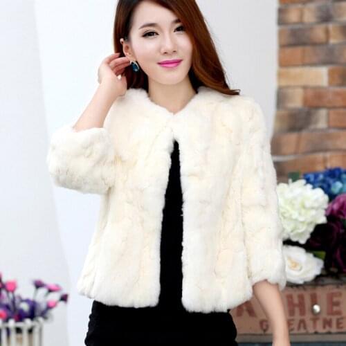 Natural Rex Rabbit Fur Coat Female 2020 Casual Real Fur Coats Short Warm Winter Jacket Women Rabbit Fur Jackets HF15C315