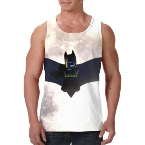 2021 New Summer Bodybuilding Bet 3D Printed Movie Sleeveless Men Vest Compression Shirts Male Singlet Tees Fitness Bodybuilding