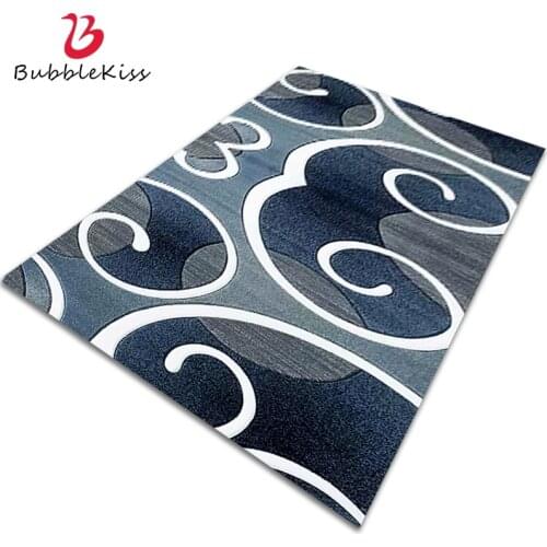 Bubble Kiss Long Carpet For Hotel Aisle Blue Corridor 3D Stereo Printing Custom Rugs Modern Home Exquisite Anti Slip Decor Pad