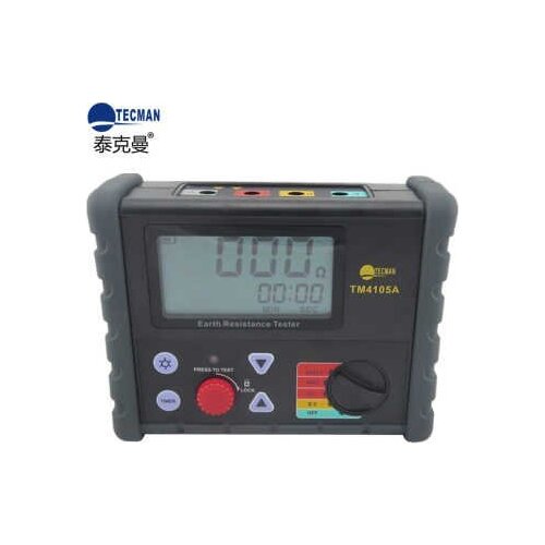 Fast arrival TM4105A real digital earth tester Ground Resistance Tester 20 Ohms/200 Ohms/2000 Ohms,0-200V