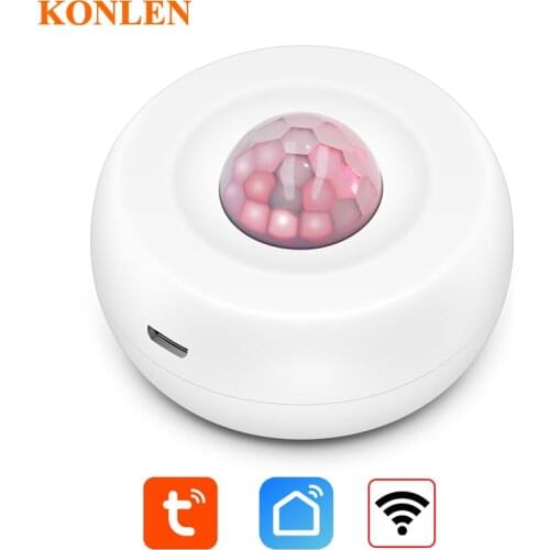 Tuya Smart Life WIFI PIR Motion Sensor Presence Infrared Detector Movement Detection Alarm Anti Theft Home Intruder Alert