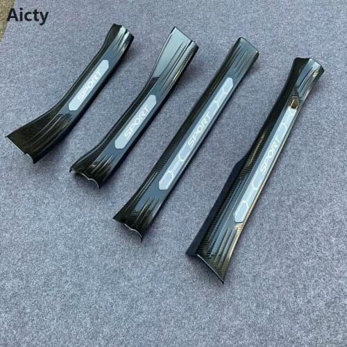 For Toyota RAV4 RAV 4 XA50 2019 2020 car-styling Stainless Steel Side Door Scuff Plate Door Sill Trim Inner Welcome Pedals