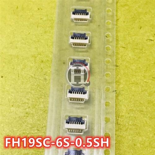 FH19SC-6S-0.5SH CONN FFC BOTTOM 6POS 0.50MM R/A 0.020"（0.50mm
