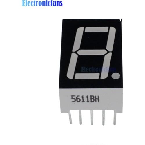 10Pcs 0.56" 0.56 inch Red LED Digit 7 Segment 1bit 1 bit Common Anode Positive Digital Tube