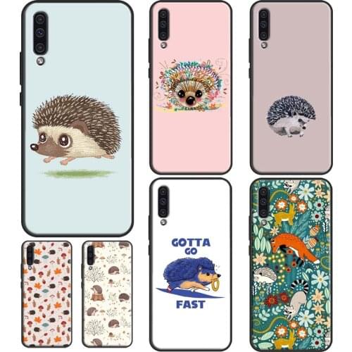 Cute Hedgehog Case For Samsung A51 A71 A11 A31 A50 A70 A40 A02S A20S A12 A32 A42 A52 A72 A20e A21S Coque