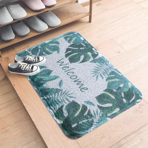 Moden Cartoon Entrance Doormat Bath Carpet for Living room Non-Slip Can Cut Kitchen Silk Mud-removing Sand-stripping Floor Mat