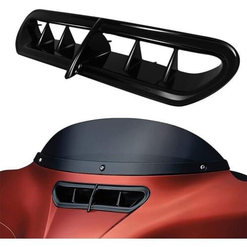 Motorcycle Front Plastic Black Fairing Vent Accent For Harley Touring & Trike 14-20 Outer Electra Street Glide Trike Glide Ultra
