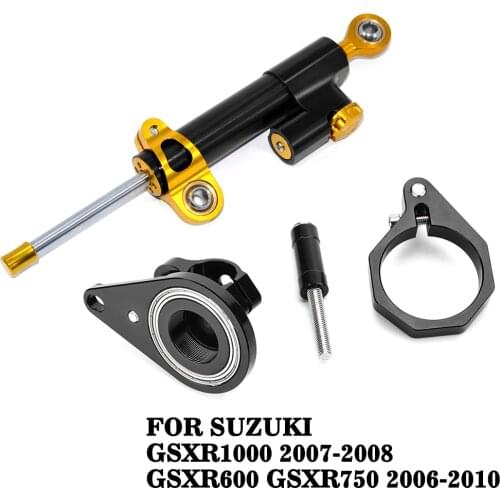 Motorcycle Stabilizer Steering Damper Bracket Mount Kit For Suzuki GSXR600 GSXR750 2006-2010 GSXR1000 2007-2008 GSXR 600 1000