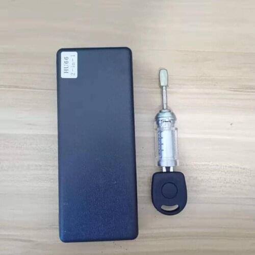 NEW Arrival Practice Lock for VW with High Quality Locksmith Tools Lishi 2 IN 1 HU66 Decoder