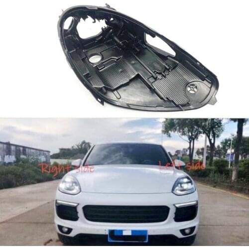 Headlight Base For Porsche Cayenne 2015 2016 2017 Headlamp House Car Rear Base Front Auto Headlight Back House