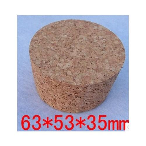 Package accessories Large diameter cork sealed bottle cap 63mm*53mm*35mm glass ceramic pot drifting