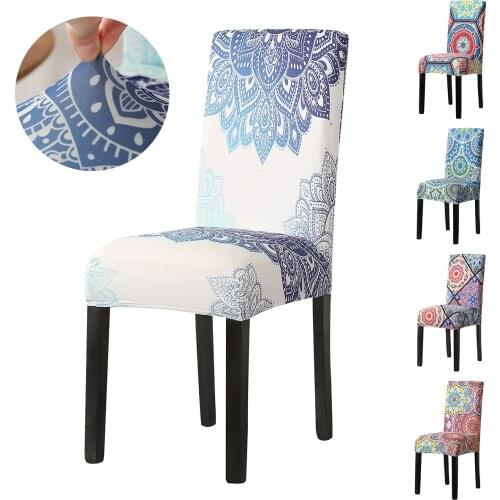 Modern Removable Spandex Chair Covers Printed Stretch Elastic Universal Chair Cover Slipcovers For Dining Room Wedding Hotel D30