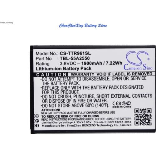 Cameron Sino 1900mAh Battery TBL-55A2550 for TP-Link M7350, TL-TR961