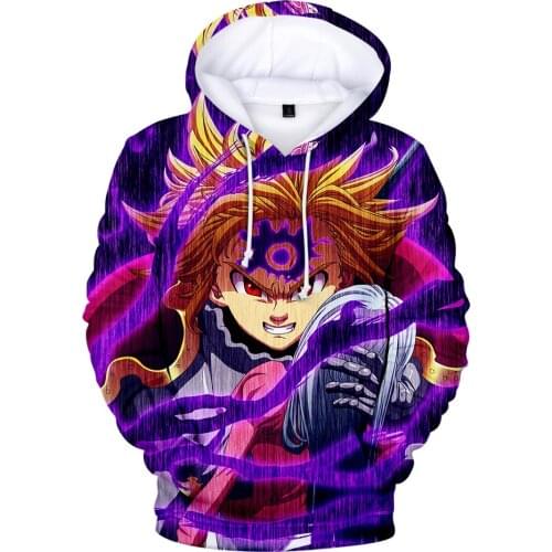 The Seven Deadly Sins Meliodas 3D Hoodies Sweatshirts Men/Women Harajuku Anime Hoodie Fashion Autumn Casual Sweatshirt