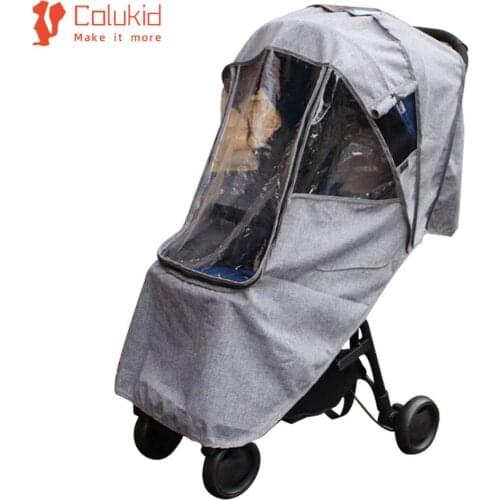 Universal Baby Stroller Raincoat Umbrella Car Rain Cover Baby Pushchair windproof Clothes Trolley Accessories Rainproof Sunshade