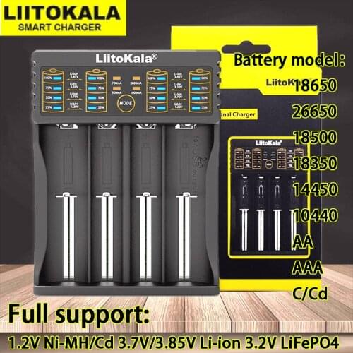 Liitokala LII20218650charger USB input nimhNicd intelligent lithium Outdoor emergency 1.2 v 3.7V 3.2 v AA/AAA battery charger