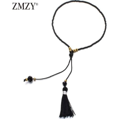 ZMZY Boho Crystal Colorful Tassel Charm Bohemian Bracelet Women Bracelets Wrap Jewelry Adjustable Bracelet Femme/Girls
