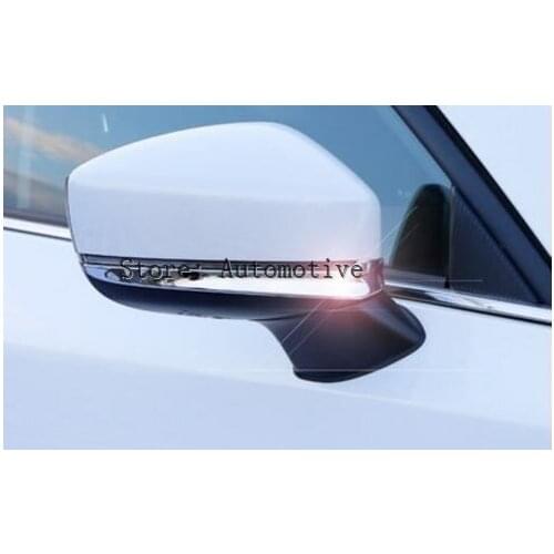 For Mazda Cx-5 2012 2013 2014 Chrome Door Side Mirror Cover Rear View Trim Molding Garnish Strips Decoration Protector 2pcs