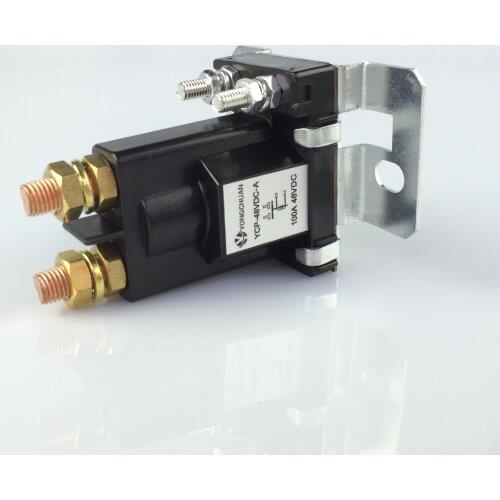 AZGIANT Car Relay 100A 200A DC 48V 24V 12V Contactor Double Action Drive Large Relay Electromagnetic Power Main